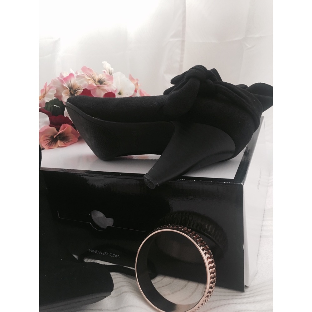 ⚫️ Black Nine West Boot Heels ⚪️ - Picture 4 of 6